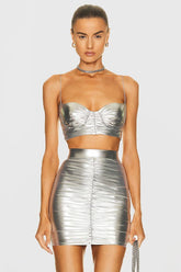 Bauer gerafftes Bralette- und Riley-Rock-Set
